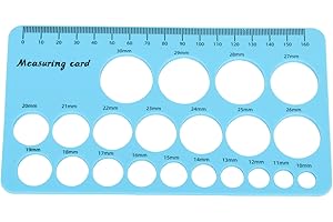 LUQEEG Modèle Cercle, Règle Mamelon, Règle Mesure des Mamelons des Mères avec Ruban Souple 1,5M Outil Mesure Bride Sein en Silicone Flexible pour Mamelons, Outil Dimensionnement Tire-lait (Bleu)