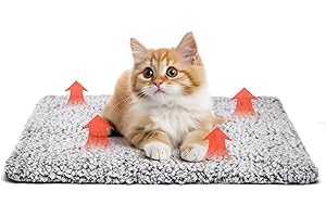 Nobleza Coperta Autoriscaldante per Cani e Gatti, Tappetino Riscaldante per Animali Domestici, Eco-Friendly Impermeabile Antiscivolo Lavabile, 40x50cm