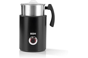 BEEM MILK-PERFECT Montalatte a induzione 260ml | Induzione con 3 programmi per preparare un'ottima schiuma di latte | Cappuccino Latte Macchiato | Riscaldamento del latte senza bruciare | 500 W
