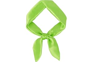 GOGOU Square Scarf for Women Necktie Silk Like Neck Scarf Lightweight Bandanas Chiffon Hair Scarf Gifts for Wedding Valentine Birthday