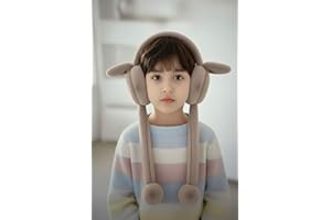 hyd Peluş Tavşan Kulaklıklı Hareketli Sesli Yumuşak Pelüş Kulaklık Kahverengi