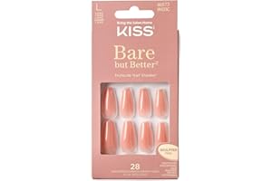 KISS sztuczne paznokcie na klej; Bare-But-Better Nails - Nude Glow