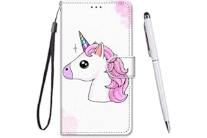 TOUCASA for iPhone 11 Case, for iPhone 11 Case, Creative Painted Wallet Case PU Leather Flip Magnetic Colourful Kickstand Card Slots Folio Protection Case for iPhone 11 (6.1 Inches),Unicorn