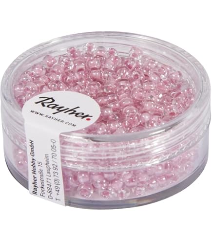 Lot De 1000 Perles De Rocaille 2mm - Couleurs Beige, Rose, Orange - Pour Création Bijoux