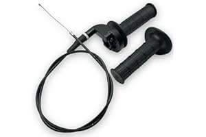 NO NONSENSE PRODUCTS Twist Throttle Grip & Cable Set 100cm / 39 Inch Pit Dirt Bike Quick Action Pitbike Dirtbike 50cc 70cc 90cc 110cc 125cc 140cc 160cc 190cc