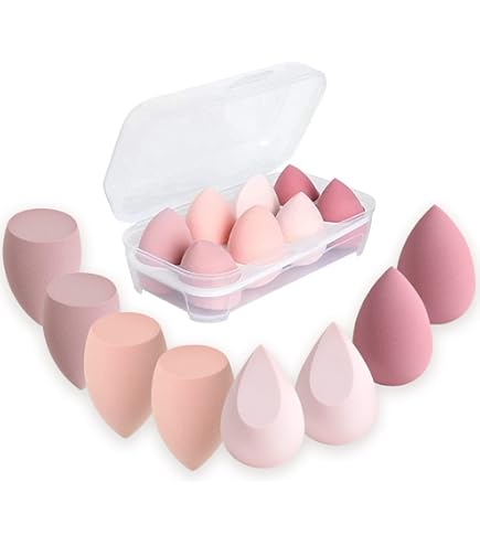 Beauty Makeup Blender, vibrierender Make-up-Schwamm, elektrischer Make-up-Applikator,  mit zeitsparender Vibration und przisem Mischen, 17 x 12,5 x 5 cm,  Rosa/Grn/Burgunderrot, fr Flssigkeit, Creme : Amazon.de: Kosmetik