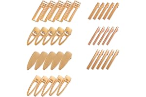 FineInno 35 Pcs DIY Molde Silicona Resina Acrílica Pinzas Cabello Clips Duckbill Accesorios per Creazione di Gioielli Hebillas de Pelo para Mujeres