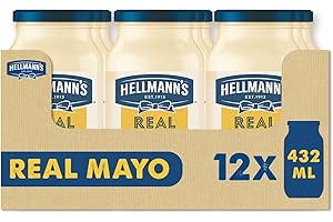 Hellmann's Maionese In Vasetto, Maxiformato, 12 Pezzi Da 432 Ml, 5184 Millilitro