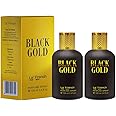 LA' French Black Gold Eau De Parfum - 2 X 100Ml Perfume For Men | Intense Long Lasting Perfume | Premium Fresh Fragrance Scent Edp Spray | Best Gift Perfume For Man And Husband. (Pack 2)