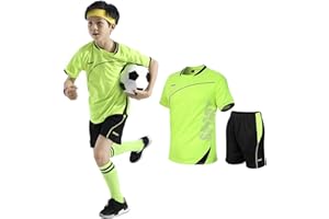 Coralup Kids Adults Sports Shorts Sets Football&Basketball Uniform Jerseys Tracksuit Training Suits Summer Beach Short Sleeve Set 120-195cm