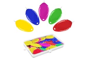 WACH AUF 80 Pièces Enfile Aiguilles 5 Couleurs Plastique Couture Enfile Fil Ovale DIY Point Croix Enfileur D'Aiguille à Boucle avec 1 Boîte Rangement Transparente pour Coudre à Main & Quilting Craft