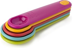 Joie Kitchen Gadgets 26799 Measuring Spoons, Plastic, Multicolor, 5 Count