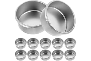 MAGICLULU Metal Candle Cups 20Pcs Metal Tea Light Tins DIY Empty Tealight Candle Cup for Candle Making Supplies Candle Molds