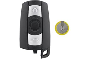 VAILIKEY 3 Tasten Fernbedienung Schlüsselgehäuse Kompatibel für BMW BMW E87 E81 E90 E71 E53 E60 E61 E64 E84 E89 Mit LIR2025 Batterie (Keine Rohling)