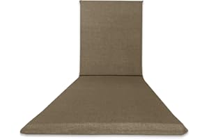 Il Tuo Artigiano Design Cuscino per Lettino Prendisole Tinta Unita Loneta 190x60x4,5cm, Cuscino per Lettini da Spiaggia e Lettini da Giardino, Totalmente Sfoderabile Made in Italy