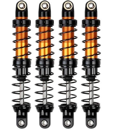 INJORA Support D'Amortisseur RC – 4 Pièces En Métal, Réglage 6 Trous, Pour SCX10 II 90046 90047, 1:10 Crawler