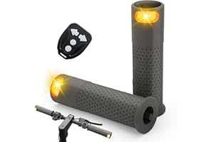 YINUOHUA E Scooter Blinker, Lenkerleuchte Scooter Blinklicht Griff Licht Roller mit Licht Lenkerleuchte mit drahtloser Ladefernbedienung für Xiaomi M365 Pro1 Pro2 is Ninebot Max G30 G30D Scooter Handle Grip