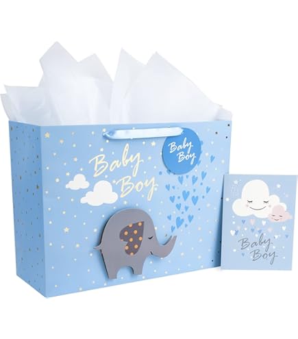 Blue Safar Baby Boy Gft Bag, 2 Szes, Baby Boy Gft Bag, Newborn Boy