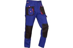 WORK IDEA Pantalon de Travail pour Homme avec Poches à Genoux Oxford en Toile résistante