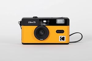 KODAK 490172 Ultra F9 35 mm filmkamera, retrostil, fokusfri, återanvändbar, inbyggd blixt, lätt att använda (kodak
