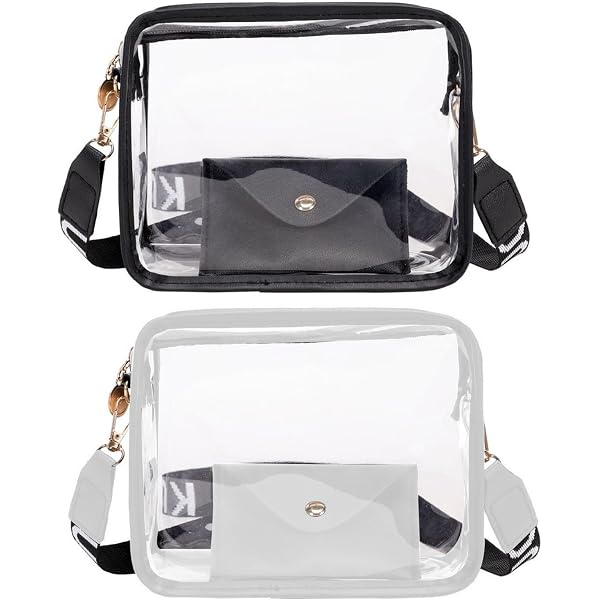 Borsa A Tracolla Trasparente In PVC Per Concerti E Festival - Impermeabile, Unisex, Dimensioni 25x23 Cm