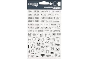 TOGA Draeger Paris - Mini Stickers Bullet Journal Noir