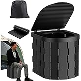 Harboan Portable Toilet Seat for Camping Outdoor Traveling Commode, Easy to Carry, Hiking Picnic Emergency Collapsible Car Ro