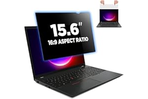 salipt 15,6 Zoll Computer-Sichtschutzfilter für 16:9-Breitbild-Display, Bildschirm-Privatspionagefilter, blendfrei, blaues Licht, blockierende Displayschutzfolie (B x H): 344 x 194 mm