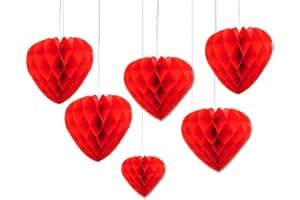 Happium - Confezione da 6 pz, Colore: Rosso