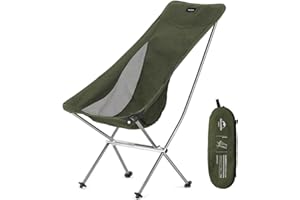 Naturehike Przenośny Kemping Krzesło Ultralekki Krzesło Składane na Pikniki Rybackie i Wędrówk (Zielony)
