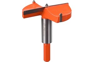 ITOOLFIRM Mèche Forstner 70 mm avec guidage - Foret à bois avec tige hexagonale - Foret à charnière pour bois et bois dur