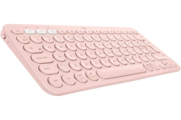 Logitech K380 Teclado Inalámbrico Multi-Dispositivos, Rosa, Tamaño único