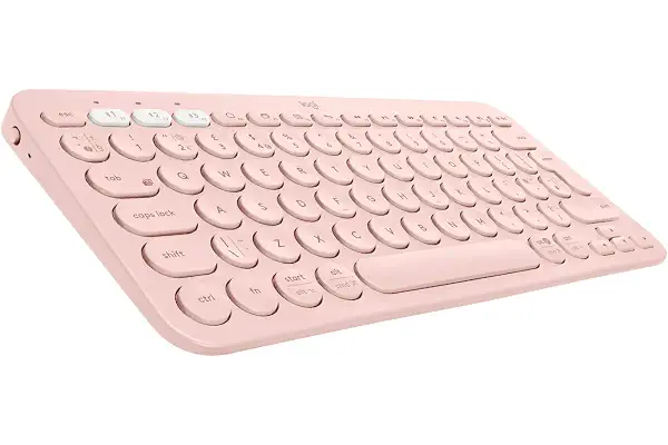 Logitech K380 Teclado Inalámbrico Multi-Dispositivos, Rosa, Tamaño único