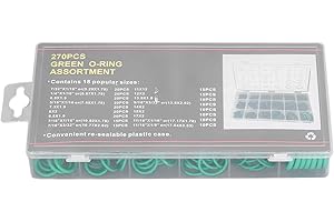 DSACXIXAI Kit d'assortiment de joints toriques Viton de 270 pièces, solution d'étanchéité pour les applications industrielles et automobiles