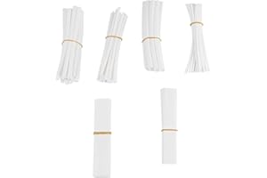 DTTRA Barabesty Lot de 100 gaines thermorétractables - Couleur : blanc