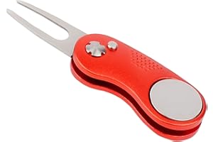 Eshan Divot Repair Tool with Golf Ball Marker Men Women Golfer Gifts Golf Sports Court Accssories For Golf Gloves Hats Bags Caps Visor Belt Pocket