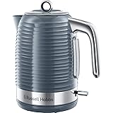 Russell Hobbs Bollitore Acqua Elettrico, 1.7 L, 2400 W, Filtro Anticalcare rimovibile e lavabile, Energy saving ok, Inspire G