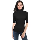 v28 المرأة بلا أكمام عالية الرقبة turtleneck قابلة للتمدد متماسكة سترة الأعلى