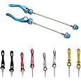 PLATT Bike Quick Release Skewers MTB Wheel Hub Skewers Front and Rear Axle Fit for Road Bike,Mountain Bike, BMX (1Pair)
