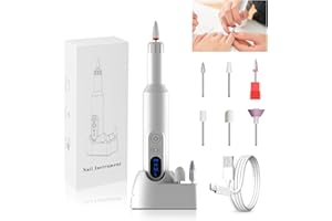 Anluomafuy Fresa Professionale per Unghie, Fresa per Unghie Professionale Portatile, Manicure e Pedicure Kit per Casa e Salone Set, velocità RegolabileFresa, Fresa per Unghie Elettrica