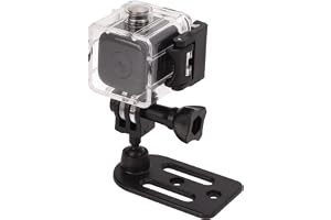 1080P Vattentät Actionkamera Under Vatten, HD-minikamera Videokamera med Fäste, Mörkerseende, Rörelsedetektering, Uppladdningsbart Batteri för Vlogg, Hemsäkerhet