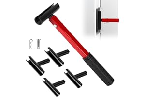 SUPAWAY Zestaw kluczy nastawczych do szczelin zawiasowych, 4 w 1, narzędzie do regulacji zawiasów 14-25 mm, klucz do zawiasów ze stali węglowej, giętarka do zawiasów z gumowym uchwytem do użytku