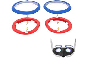 Growalleter Accesorios Meta Quest 3, marcos magnéticos para gafas, marco protector de lente VR para auriculares Quest 3, protector espaciador de vidrio antiarañazos para gafas Quest 3 (modelo antiluz
