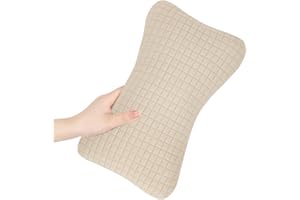 ‎BLUBLU PARK Blublu Park Mini-Kissen zum Schlafen, 11"x7" kleines nickerchen Kissen für Kleinkinder, Nacken, Handgelenk, Lendenwirbelsäule und Knie, Haustierkissen (Beige - 1 Stück)