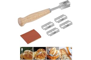 Jeffergarden Tagliapasta per pane,Coltello da Panettiere Rasoio Pane dello Strumento del Coltello del Pane della Cucina dell'acciaio Inossidabile Taglio del dolce di Formaggio del Pane