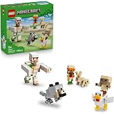 LEGO Minecraft Tavuk Jokey &Ccedil;&ouml;l Saldırısı 21592-9 Yaş ve &Uuml;zeri &Ccedil;ocuklar i&ccedil;in Yavru Zombi Kurusu, Tavşan, Bebek K&ouml;yl&uuml; ve Yavru 