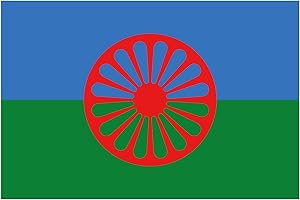 Custom Vinyl Pegatina 10cm Bandera Gitana