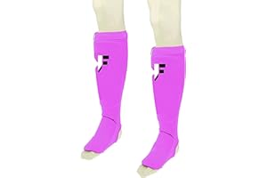 KIKFIT Kik Fit Elasticated Shin Insteps Guards MMA,KICK Boxing Martial Arts Training