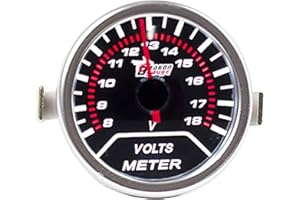 ESUPPORT E Support™ 2" 52mm LED Auto Universal Voltmeter Batteriespannung Anzeige Instrument Gauge