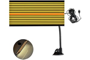 G&S GS PDR® - Reflector LED de rayas para detectar abolladuras en superficies lisas de metal, incluye cable USB de 5 m y soporte, luz amarilla